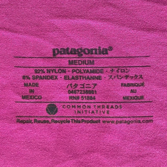 Patagonia v-neck knot Seabrook Bandha purple dress - Picture 4 of 10